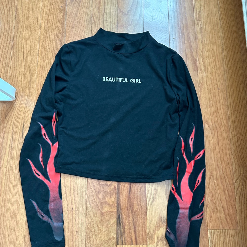NEVER WORN Shein long sleeve crop top